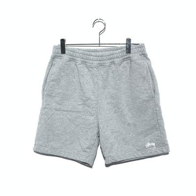 Stussy Overdyed Stock Logo Shorts "Grey Heather"