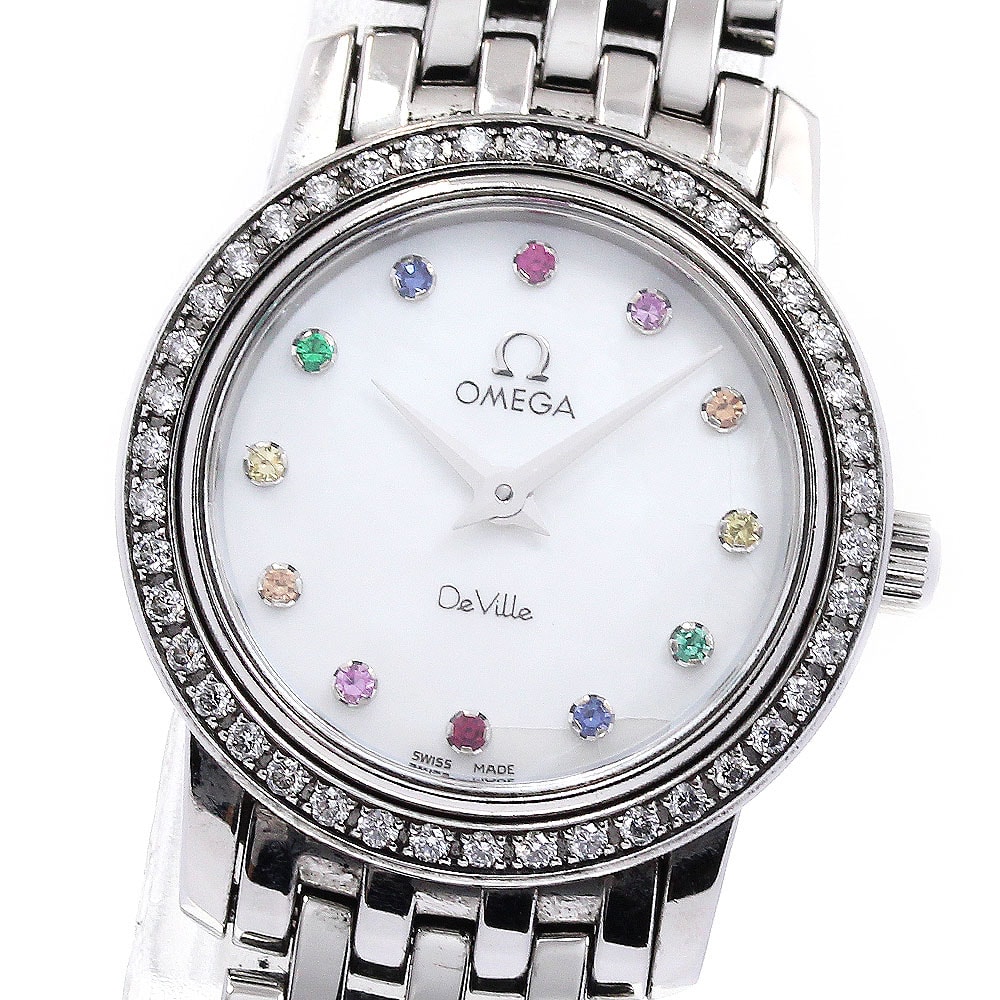 オメガ デビル ダイヤベゼル 4577.77 レディース 【中古】