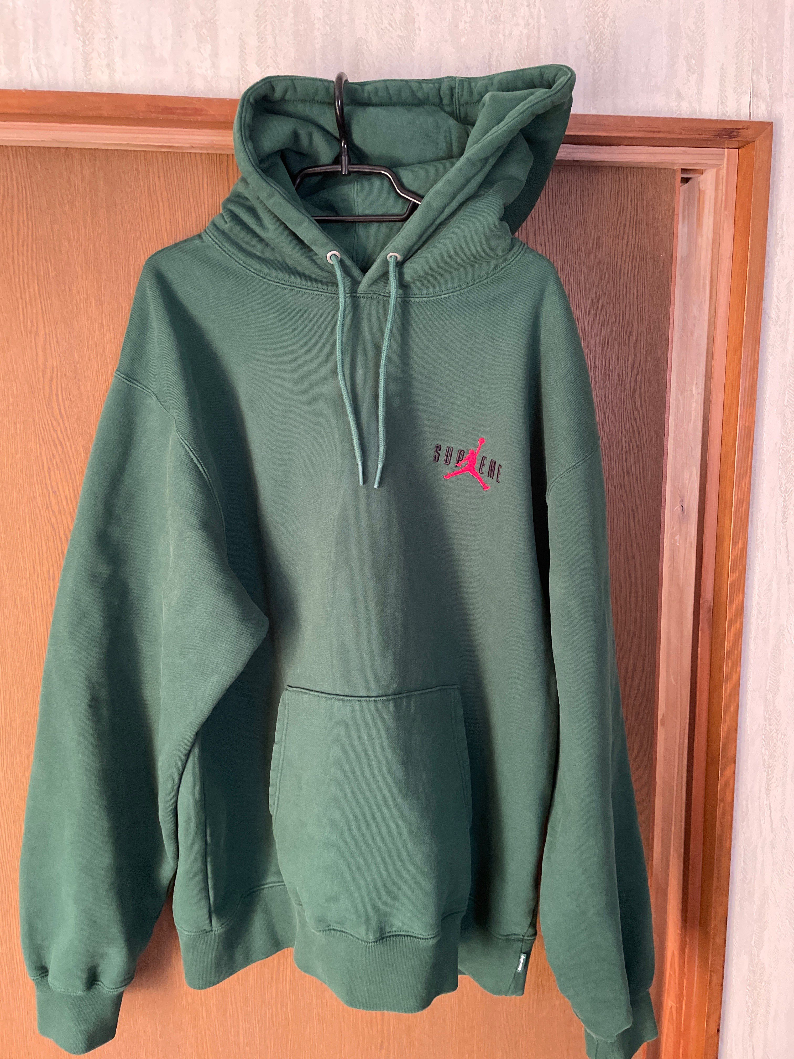 Supreme x Jordan Hooded Sweatshirt "Green"