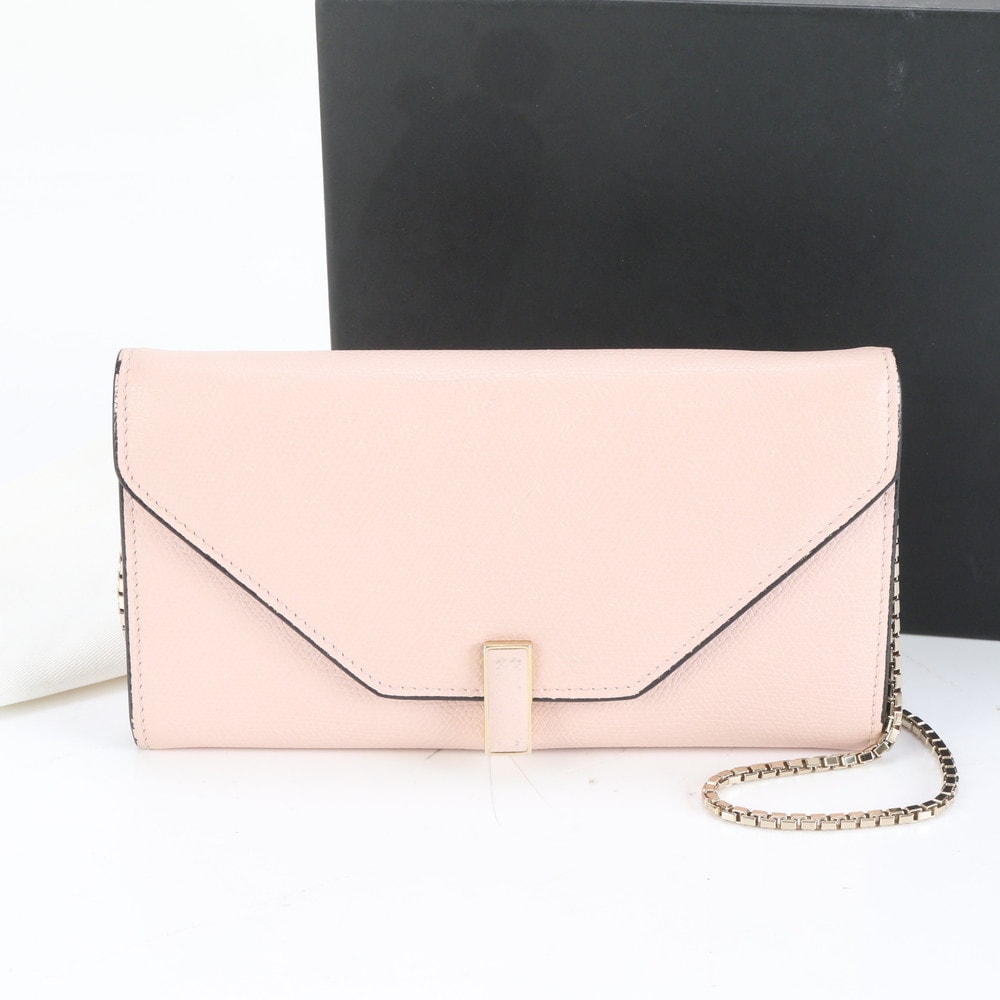 ■極美品 ヴァレクストラ イジィデ チェーン ウォレット バッグ長財布