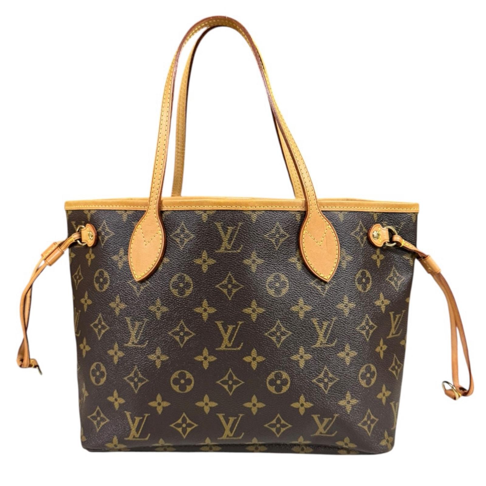 ルイヴィトン ネヴァーフルPM モノグラム トートバッグ モノグラムキャンバス M40155 ブラウン レディース LOUIS VUITTON  中古