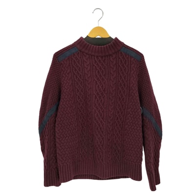 Cable Knit Mock Neck Sweater ケーブルニット モックネック セーター【1141749018433】