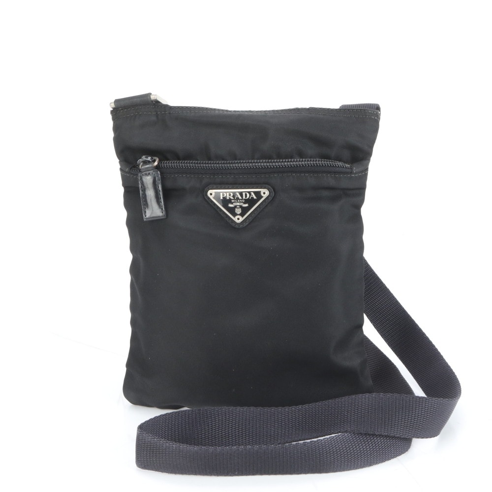 ■極美品 プラダ テスート ナイロン三角 トライアングル ロゴ
