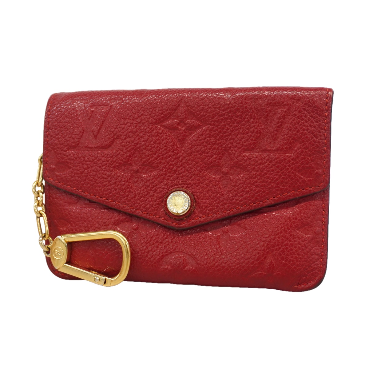 Louis Vuitton Key Pouch Monogram Empreinte "Cerise"