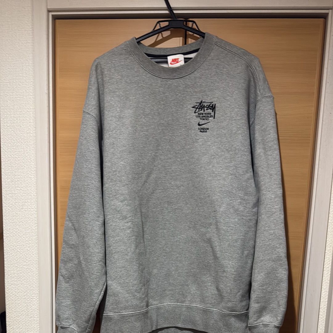 Nike x Stussy International Crewneck Sweatshirt (US Size) "Grey" DC4198-050