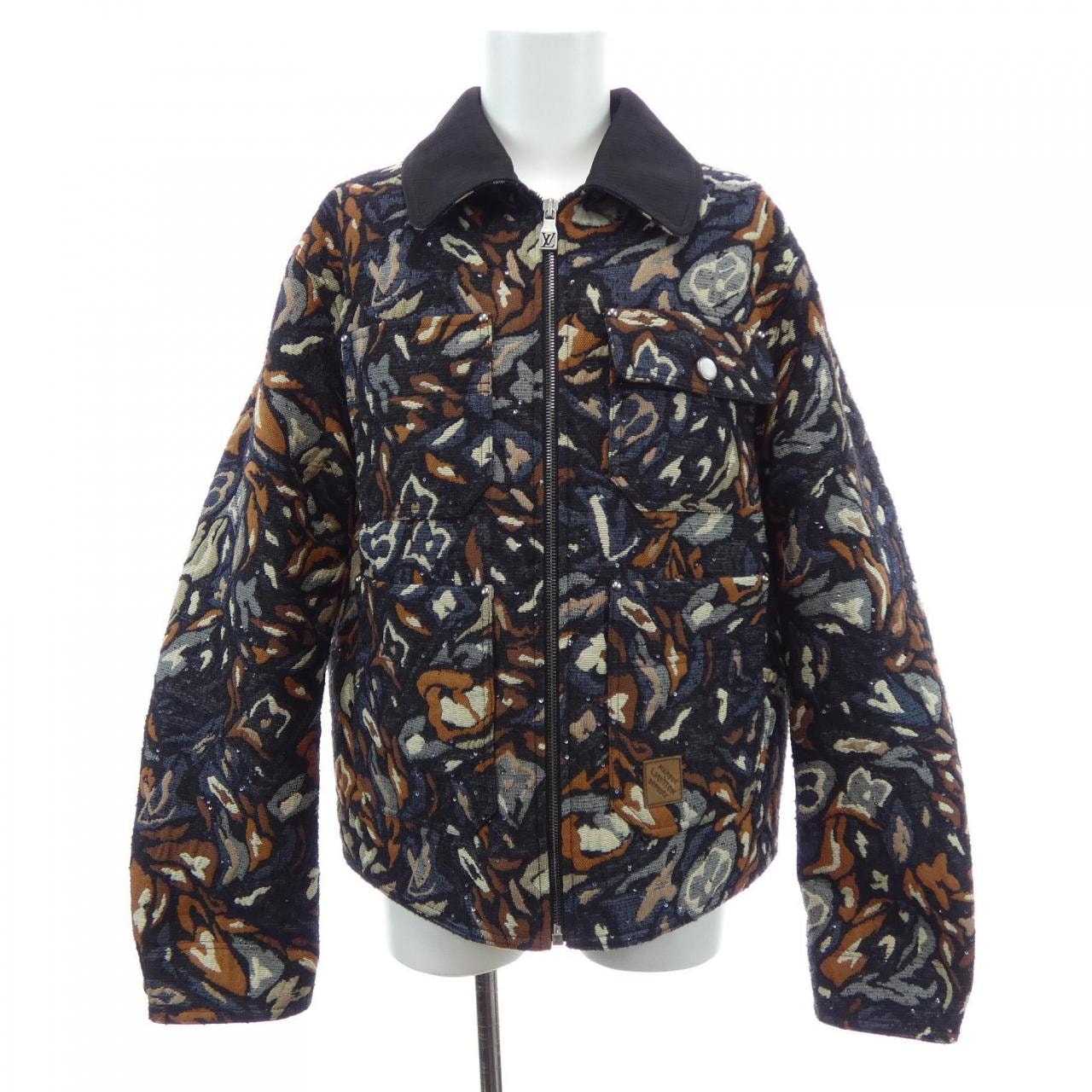 ルイヴィトン LOUIS VUITTON スパンコールエンベリッシュドワークウェアブルゾン HTB81WXOJ ジャケット