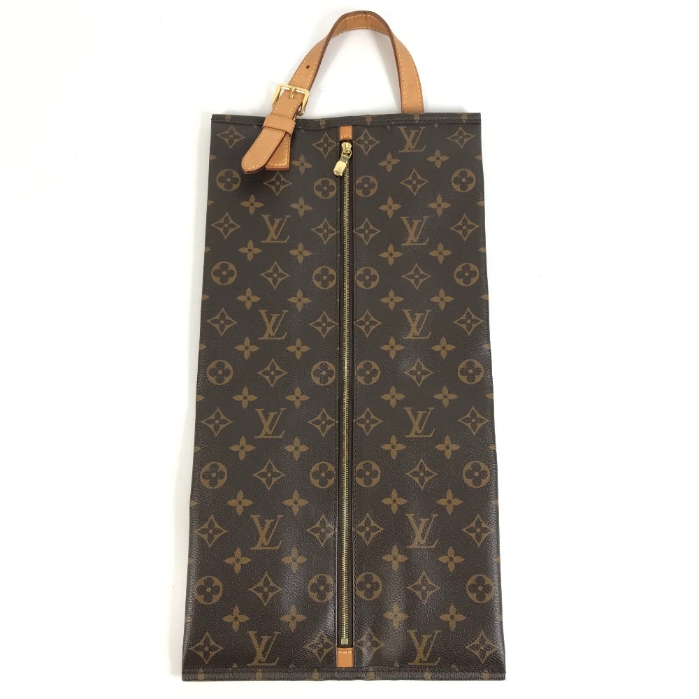 ルイヴィトン LOUIS VUITTON ウッス ア スーリエ ウッスアスーリエ   M43892  モノグラム カバン シューズケース シューズバッグ ハンドバッグ モノグラムキャンバス ブラウン