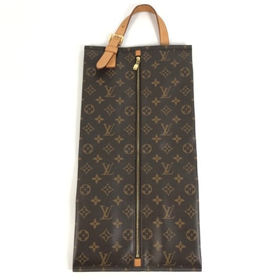 ルイヴィトン LOUIS VUITTON ウッス ア スーリエ ウッスアスーリエ M43892 モノグラム カバン シューズケース シューズバッグ ハンドバッグ モノグラムキャンバス ブラウン