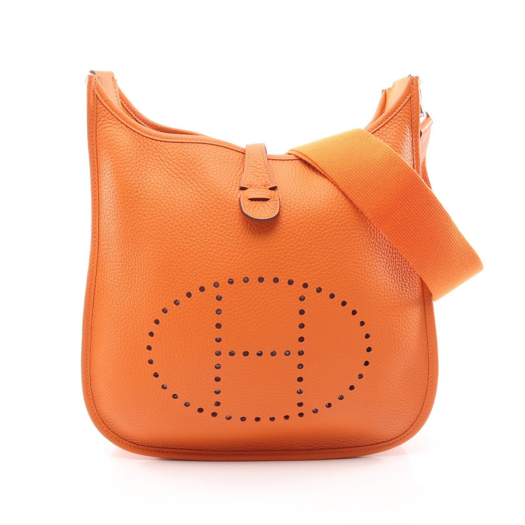 エルメス HERMES エヴリン 3 トロワ PM フー ショルダーバッグ バッグ トリヨンクレマンス トリヨンクレマンス オレンジ B刻印(2023年製造) レディース オレンジ系 【中古】