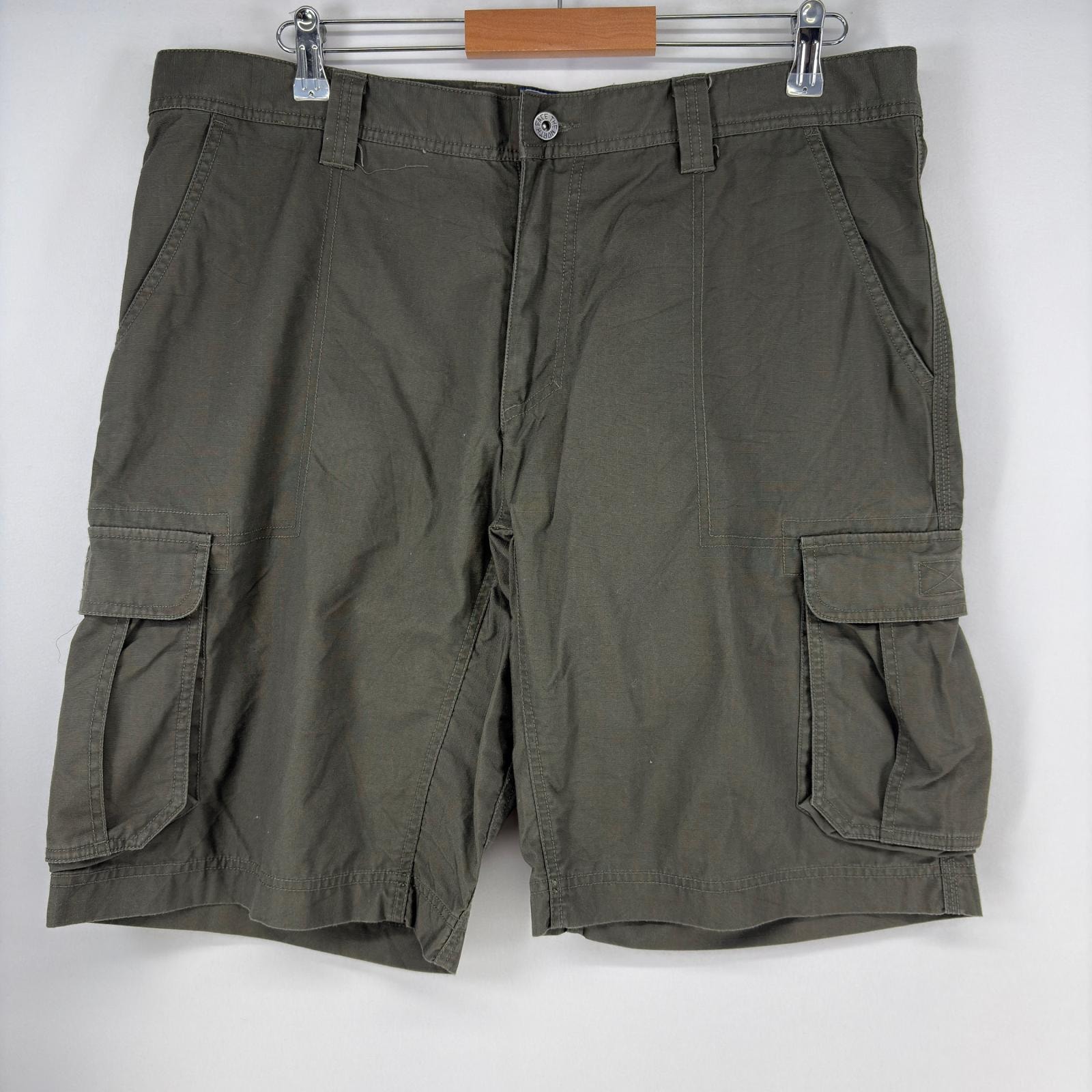 古着 ザ・ノースフェイス THE NORTH FACE ショートパンツ カーゴパンツ ハーフパンツ リップストップ 38 Regular  グリーン系 メンズ