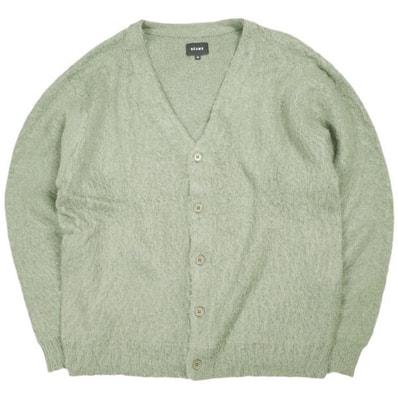 BEAMS ビームス 21AW ソリッドシャギーカーディガン 11-15-1472-048 M OLIVE ニット トップス g25395