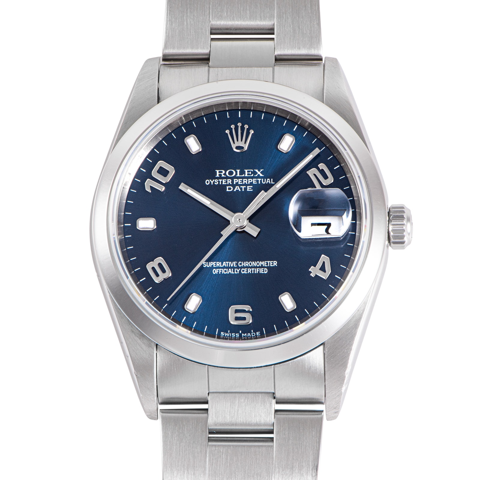 ROLEX ロレックス パーペチュアルデイト 15200 A番 とびアラビア ステンレススチール【中古】