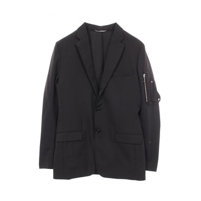 ディオール Dior サドルポケット テーラードジャケット 衣料品 アウター ウール ポリエステル メンズ ブラック系 【中古】