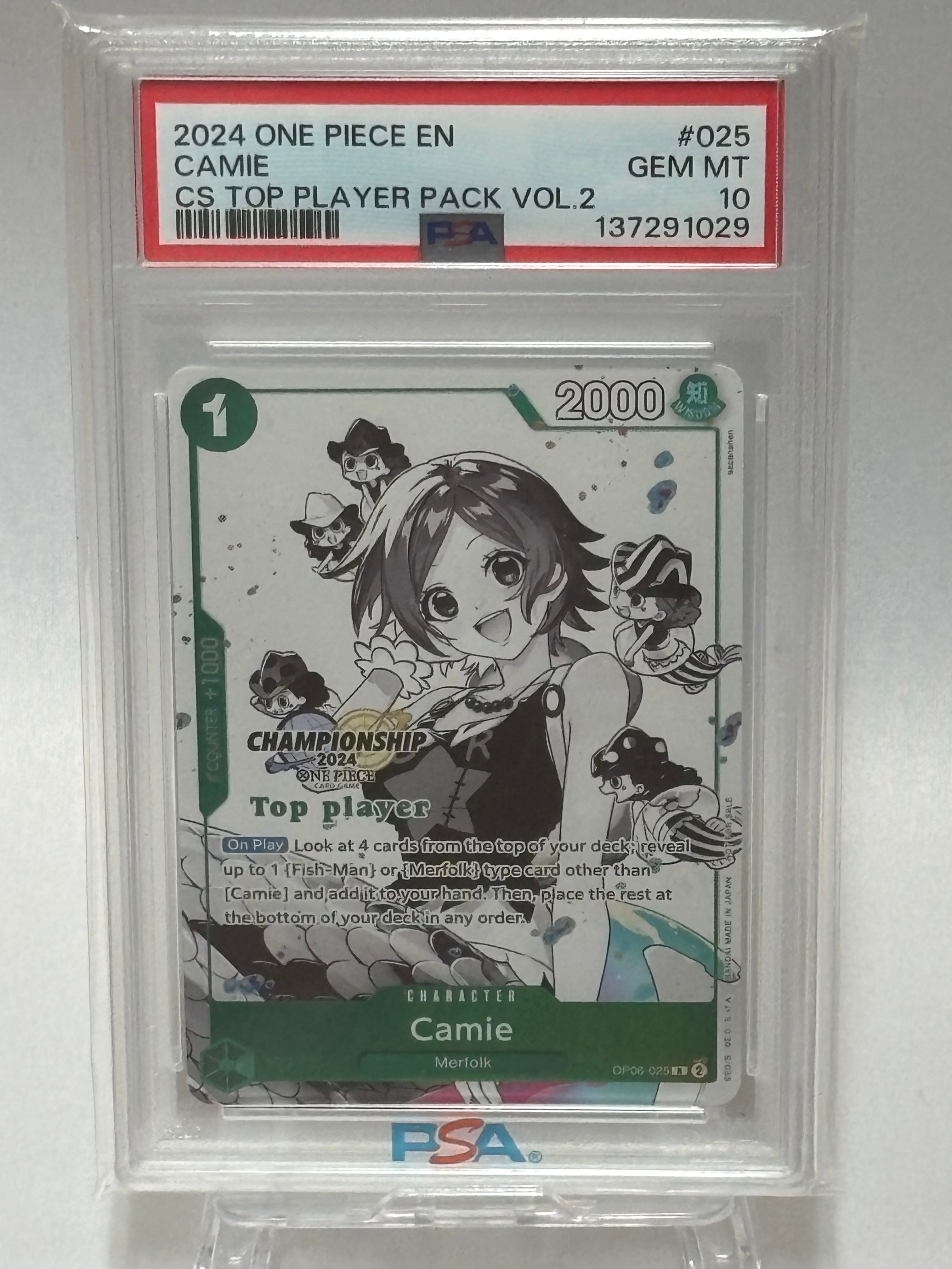 PSA10】サンジ SR :優勝記念品 [OP10-005](プロモーションカード