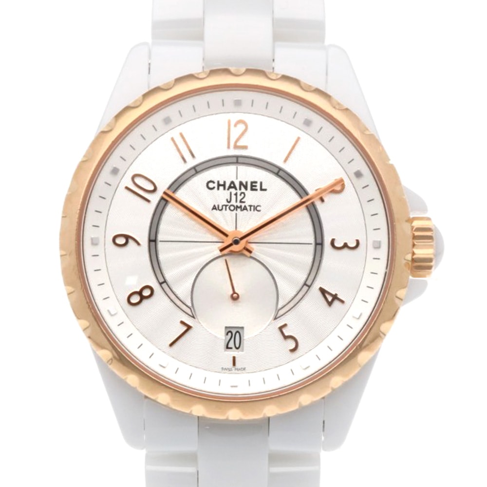 シャネル J12 腕時計 時計 セラミック J12-365 自動巻き オーバーホール済 メンズ 1年保証 CHANEL  中古