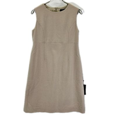 フォクシー 43650 ベージュ Lilla リラ カシミヤ100 ノースリーブワンピース 40