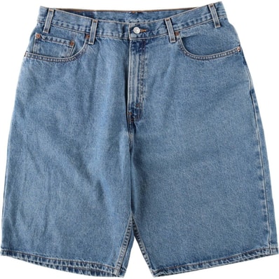 古着 00年代 リーバイス Levi's 569 LOOSE STRAIGHT FIT デニムショーツ ハーフパンツ ジョーツ メンズw36相当/eaa637100