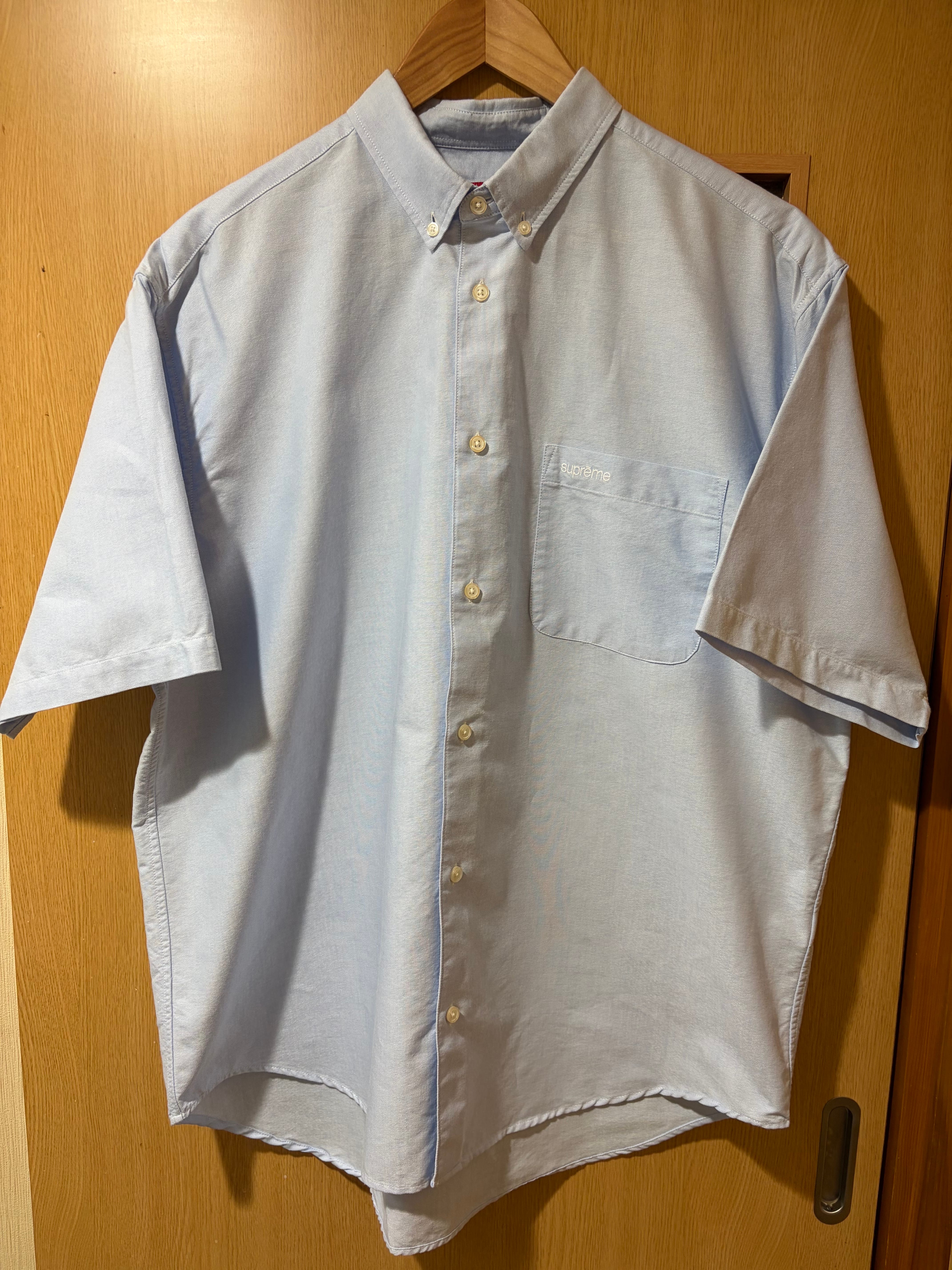 シュプリーム ルーズフィット オックスフォード エスエス シャツ "ライト ブルー" (25SS)