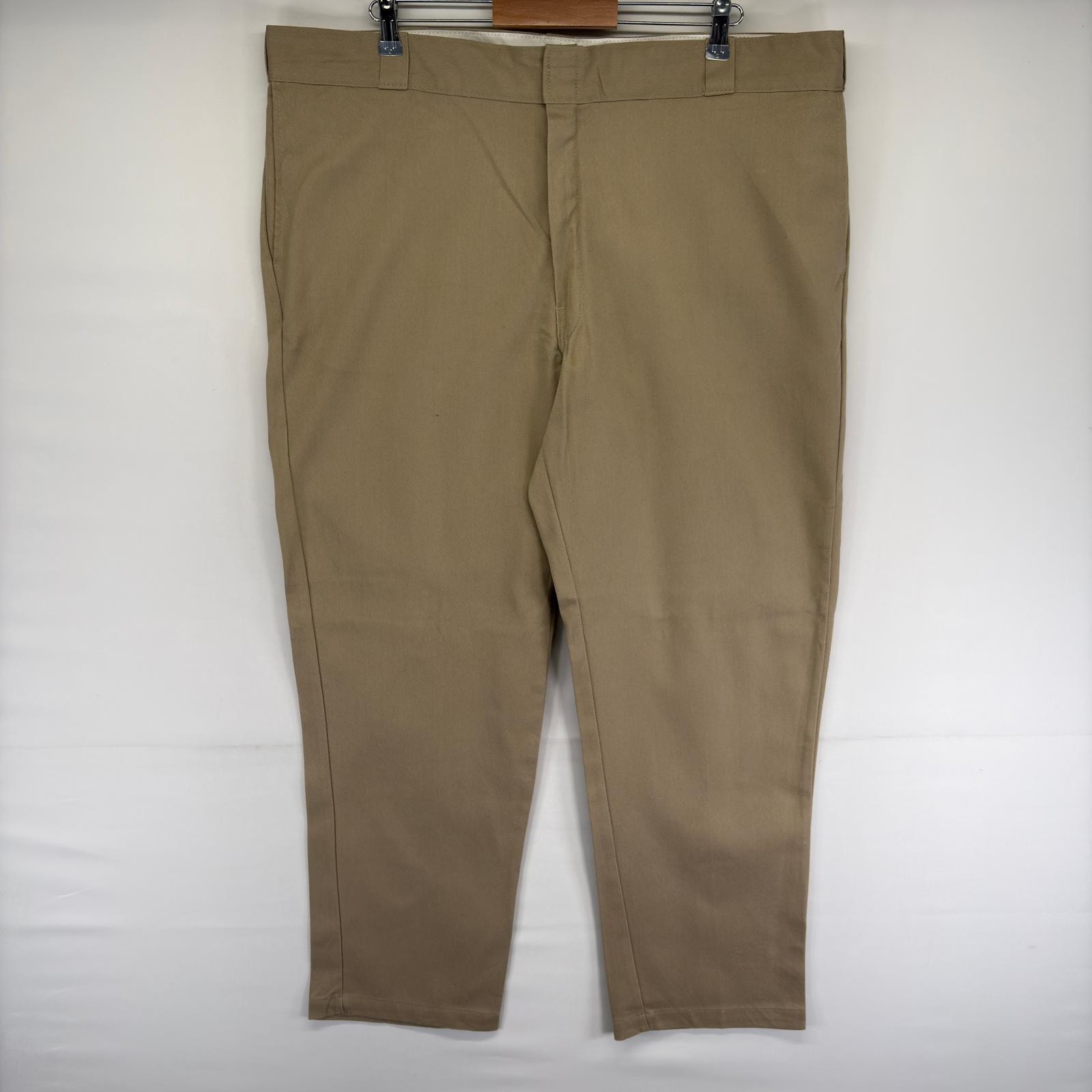 古着 ディッキーズ Dickies パンツ 874 ストレート ワークパンツ ジッパーフライ センタープレス チノパン w44 L32  ベージュ系 メンズ
