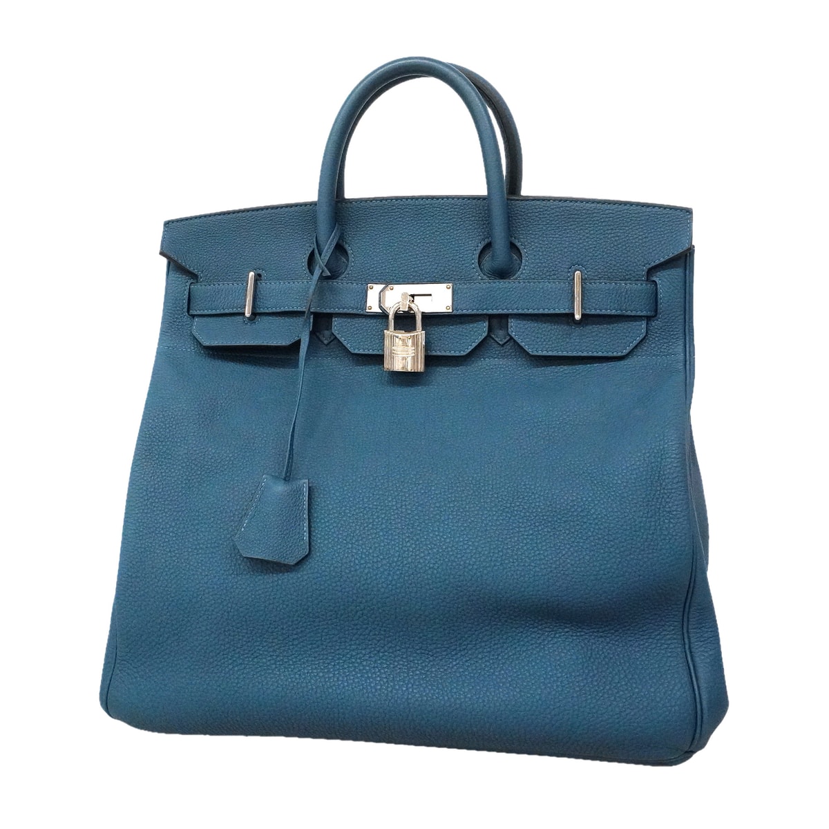 ★最終価格★SALE【6ka0294】エルメス ハンドバッグ オータクロア40 トゴ ディープブルー シルバー金具 Y刻印【中古】メンズ