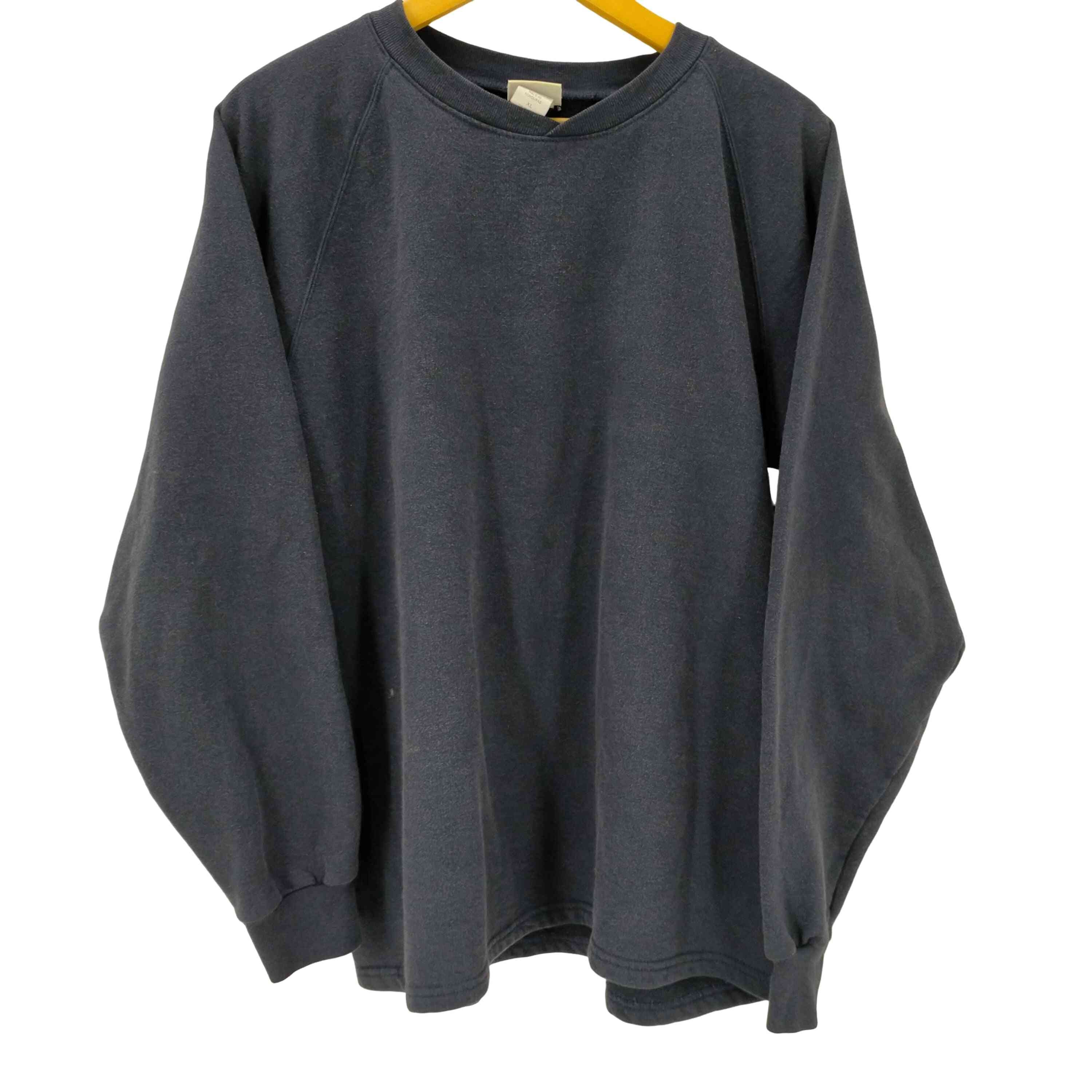 cotton blend クロスネック ラグランスリーブ ブランク スウェット【1141725114531】