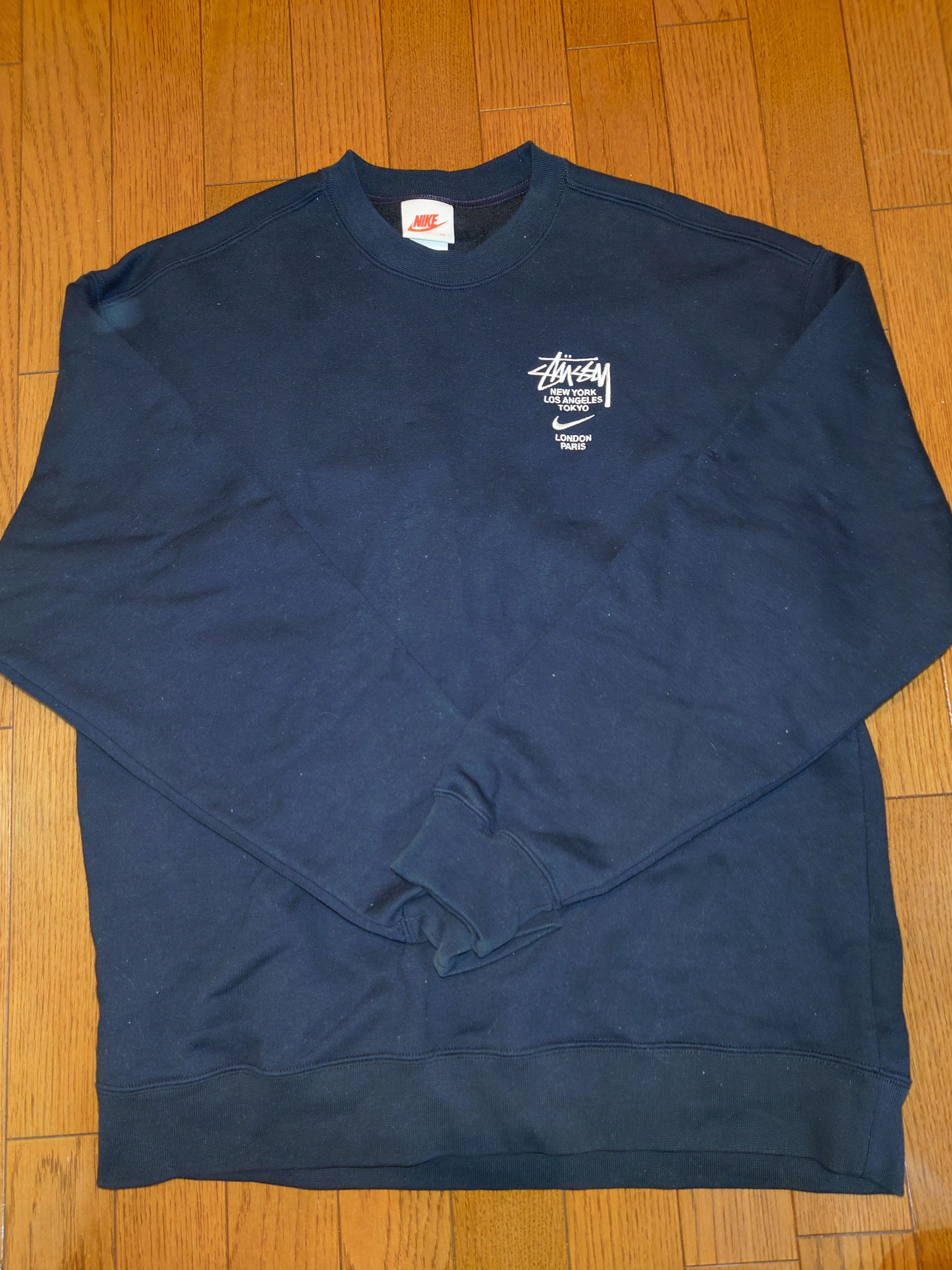 Nike x Stussy International Crewneck Sweatshirt (US Size) "Black" DC4198-010