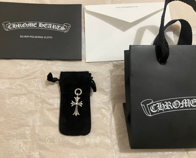 Chrome Hearts Tiny CH Cross Charm "Silver"