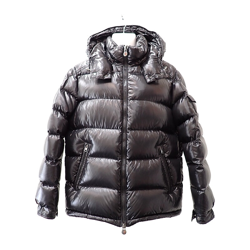 モンクレール MONCLER MAYA 4 B20914036605_68950 ダウンジャケット ナイロン ブラック メンズ【中古】【ABランク】