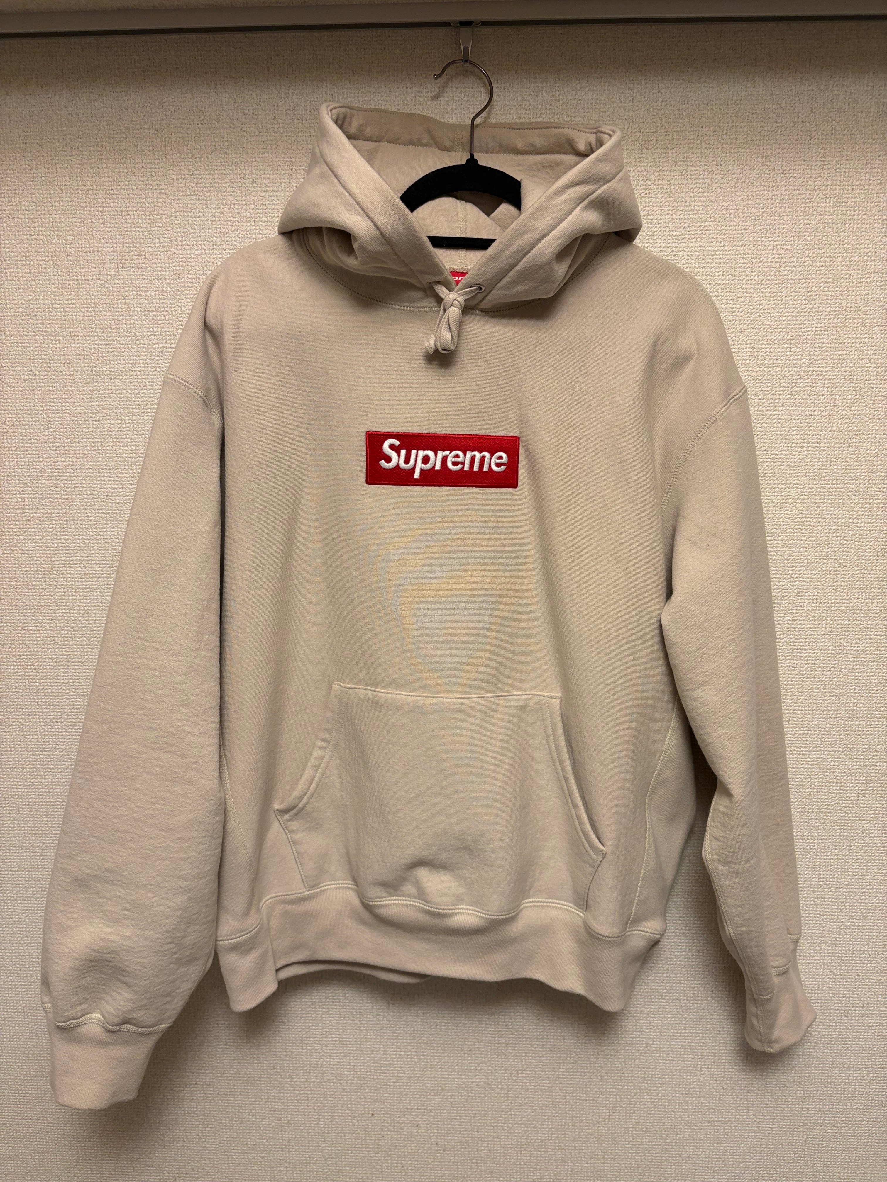 Supreme Box Logo Hooded Sweatshirt "Stone" (24FW)