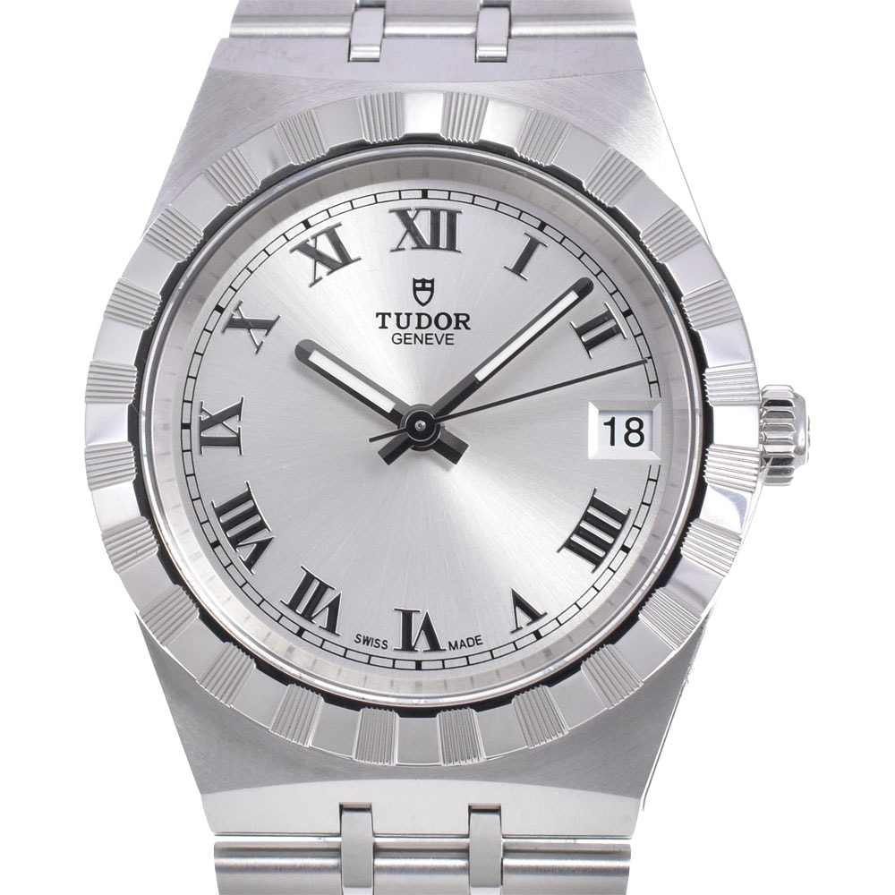 チューダー TUDOR 28400 ロイヤル デイト SS 自動巻き ユニセックス 美品 箱付き Q#146531
