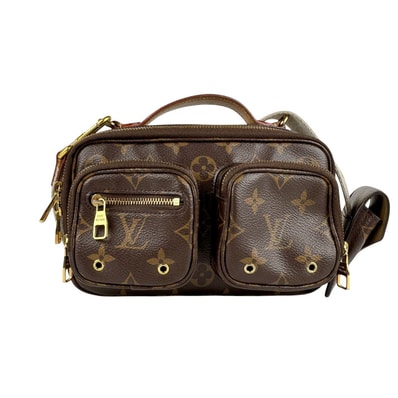 ルイ ヴィトン LOUIS VUITTON 斜め掛けショルダーバッグ モノグラム ユーティリティ クロスボディ モノグラムキャンバス ブラウン レディース M80446【中古】 z6567