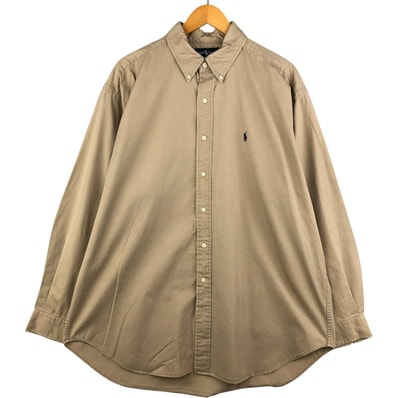 古着 ラルフローレン Ralph Lauren BLAKE 長袖 ボタンダウンシャツ メンズXL相当/eaa591692