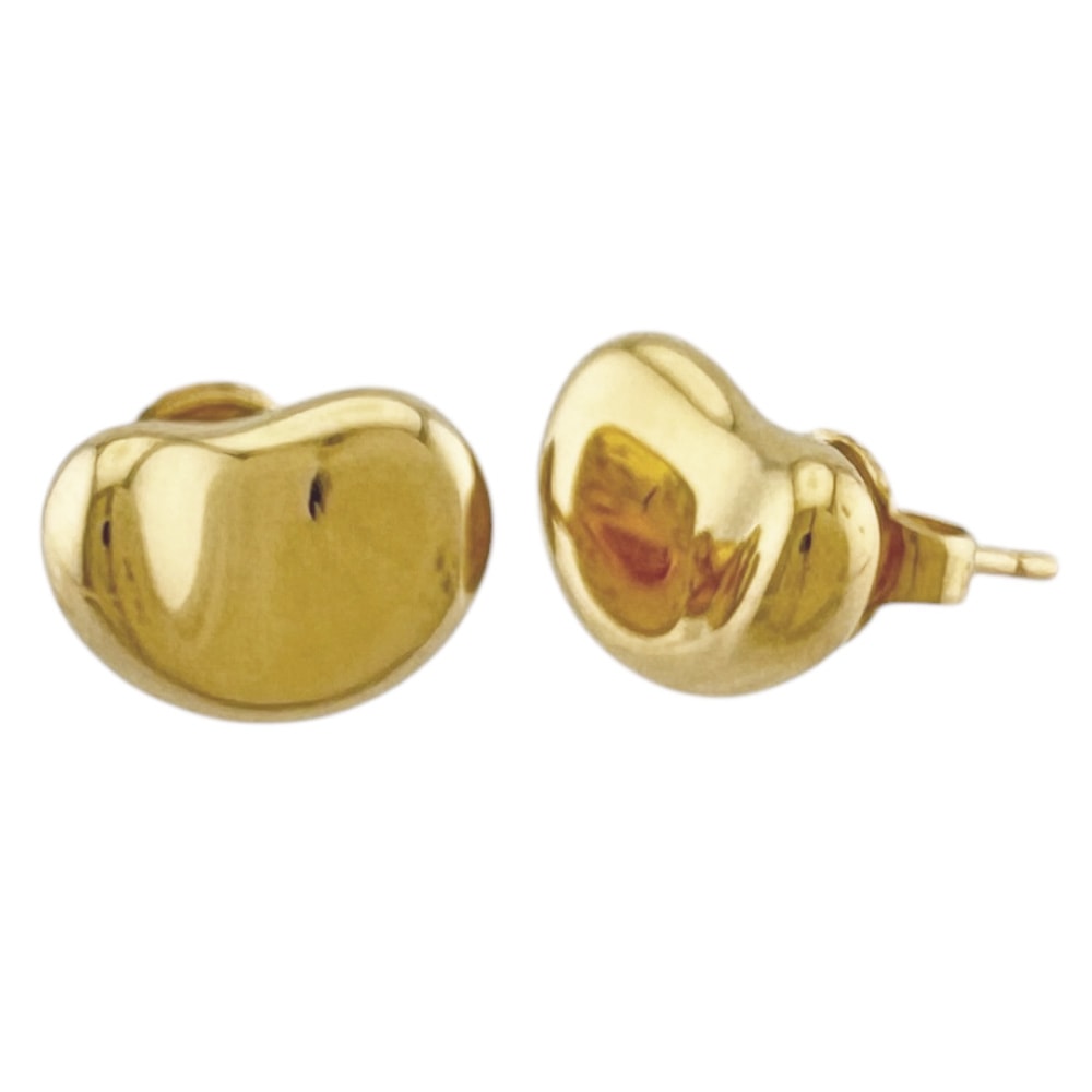 ティファニー ビーン ピアス 18金 K18イエローゴールド レディース TIFFANY&Co. 中古