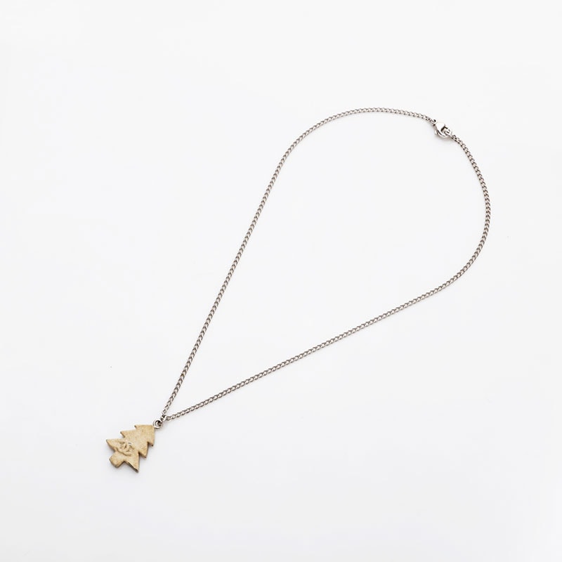 シャネル CHANEL 03A クリスマス ツリー モチーフ ココマーク 2003 ネックレス【中古】