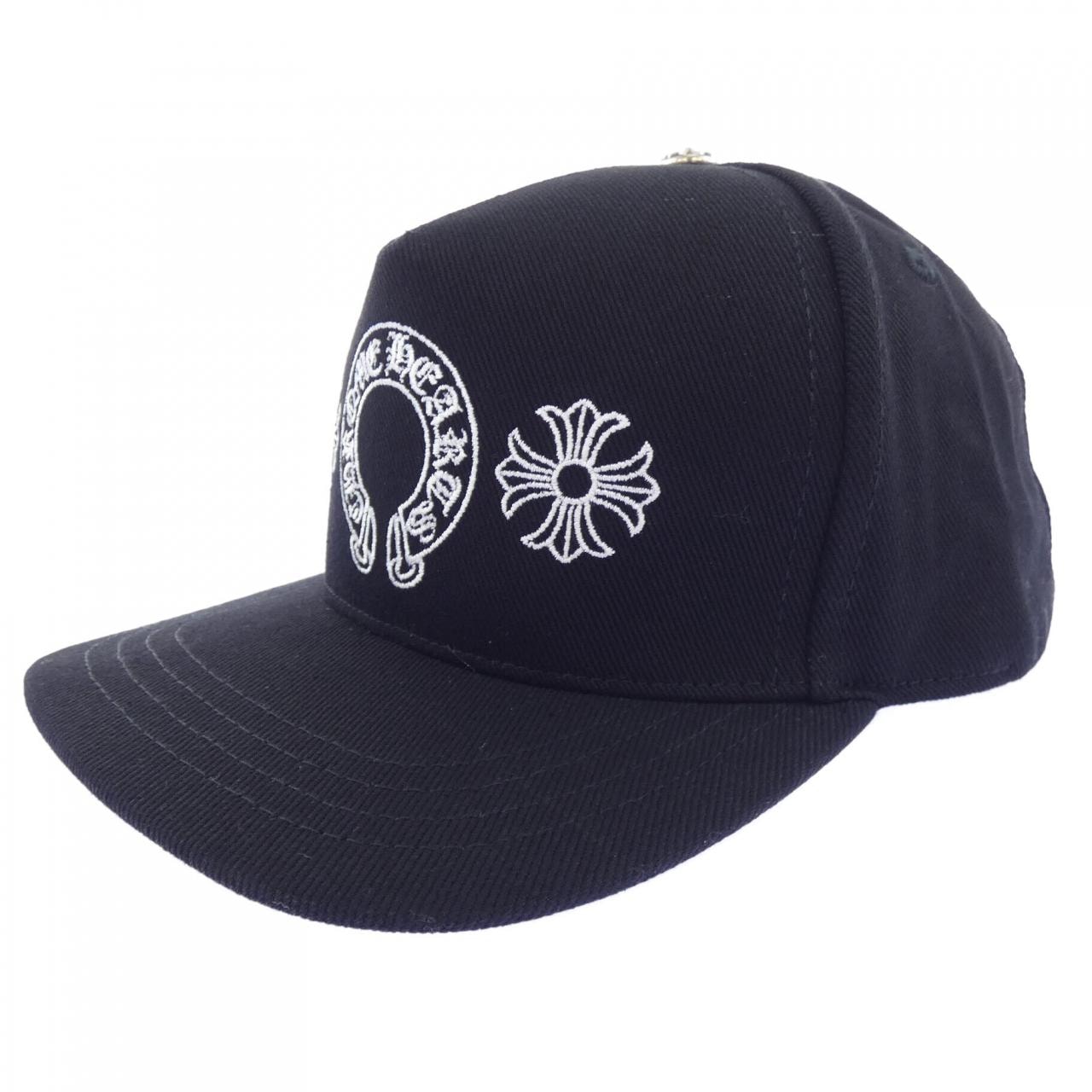 Chrome Hearts Baseball Cap Horseshoe & Cross "Black/White"