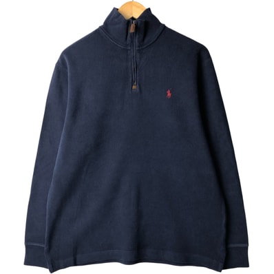 古着 ラルフローレン Ralph Lauren POLO RALPH LAUREN ハーフジップスウェットシャツ トレーナー メンズM相当/eaa590203