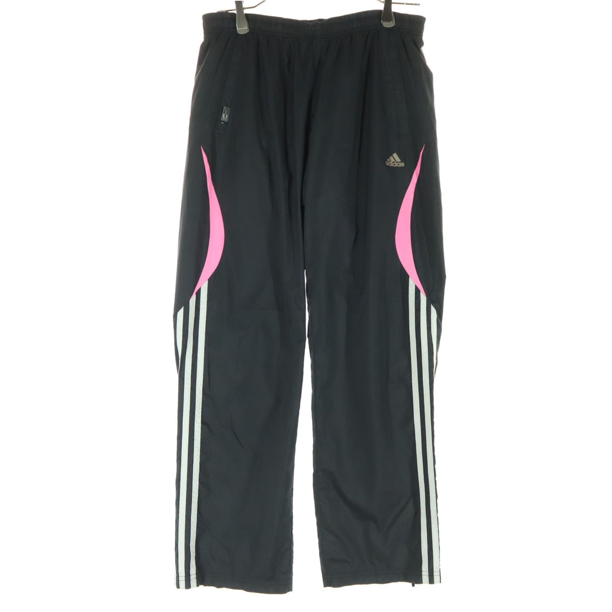 adidas アディダス ワンポイントロゴ トラックパンツ M ブラック ジャージ