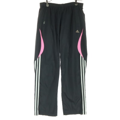 adidas アディダス ワンポイントロゴ トラックパンツ M ブラック ジャージ