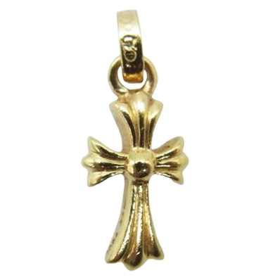 Chrome Hearts 22K CH Cross Baby Fat Charm "Yellow Gold"