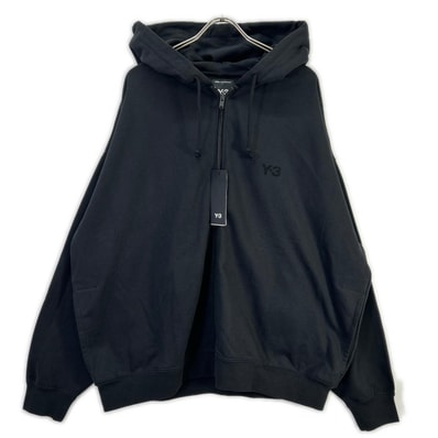 ワイスリー KA3107 25年製 ブラック Brushed Terry Zip Hoodie ブラッシュドテリー ジップフーディー XL