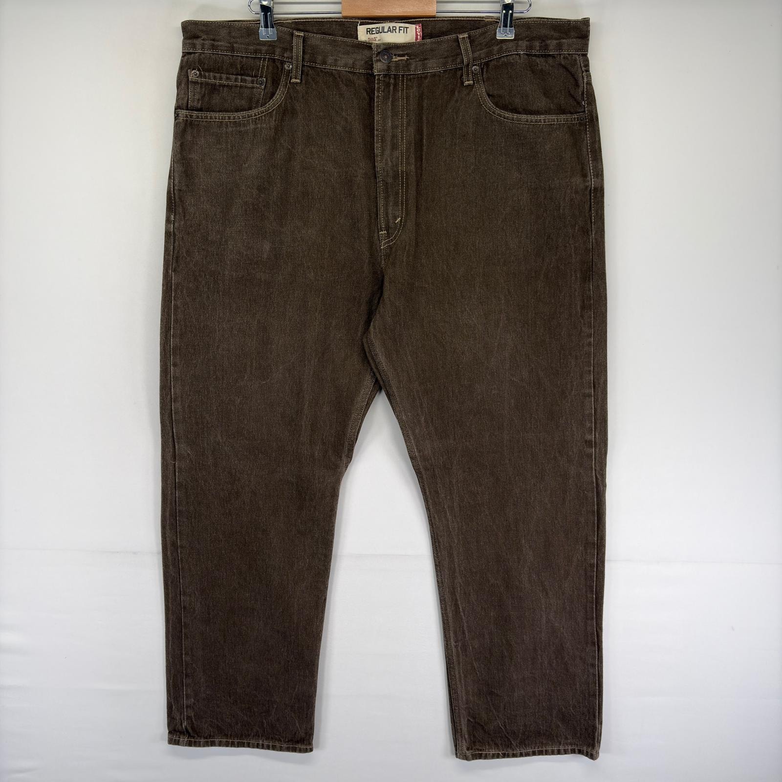 古着 リーバイス Levi's デニム パンツ デニムパンツ 505 ジッパーフライ Gパン カラーデニム W42 L30  ブラウン系 メンズ
