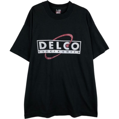 古着 90年代 フルーツオブザルーム FRUIT OF THE LOOM DELCO ELECTRONICS デルコエレクトロニクス アドバタイジングTシャツ USA製 メンズL相当 ヴィンテージ/eaa640734