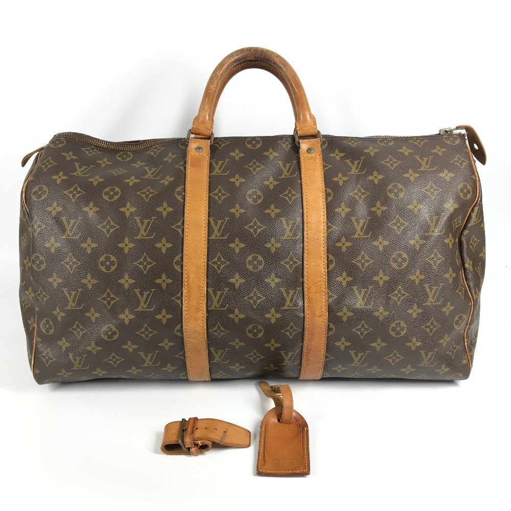 ルイヴィトン LOUIS VUITTON キーポル50 キーポル 50 デベソ 旧型 M41426  モノグラム 旅行バッグ ハンドバッグ トラベルバッグ ボストンバッグ モノグラムキャンバス ブラウン