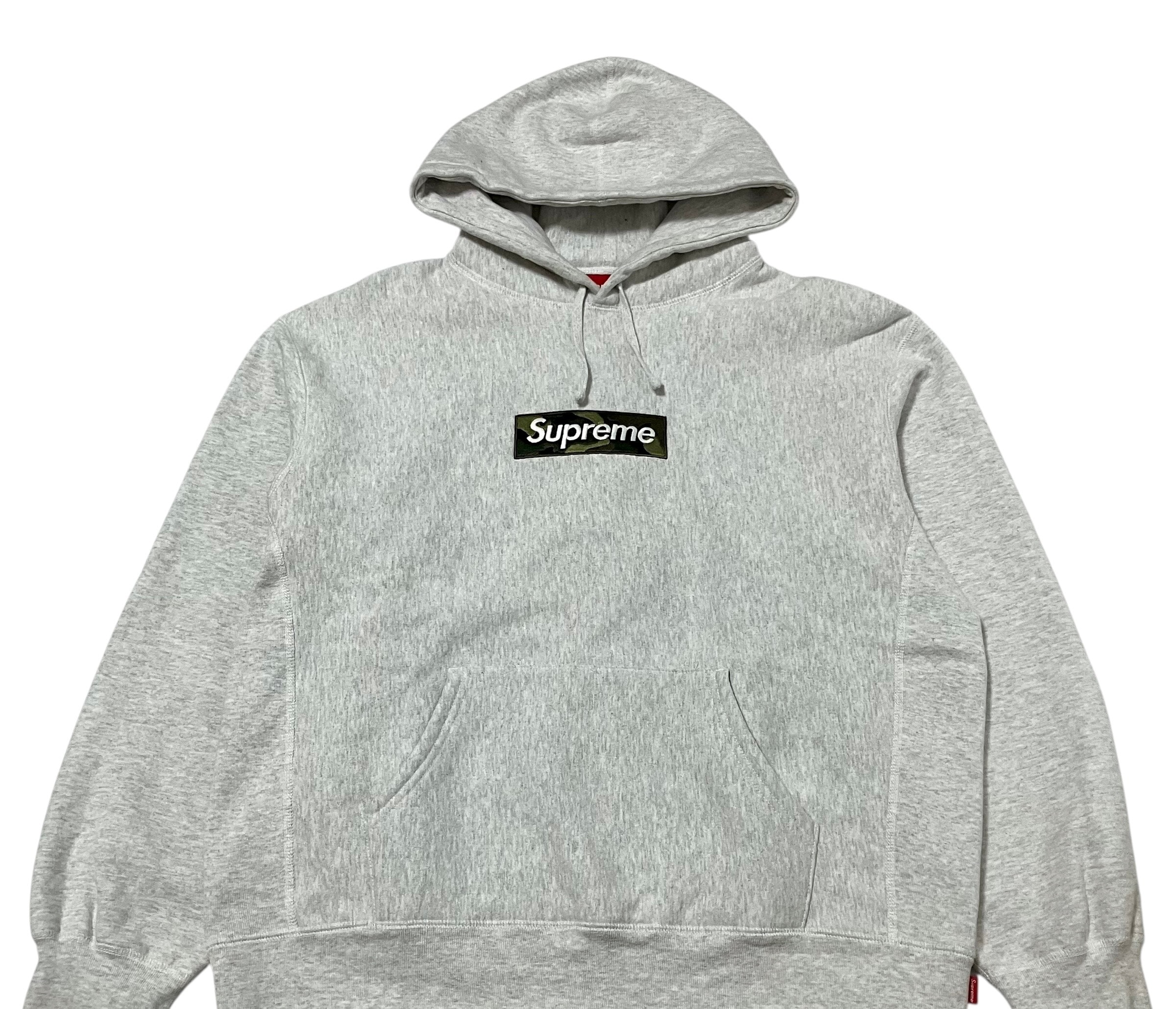 Supreme Box Logo Hooded Sweatshirt "Ash Grey" (23FW)
