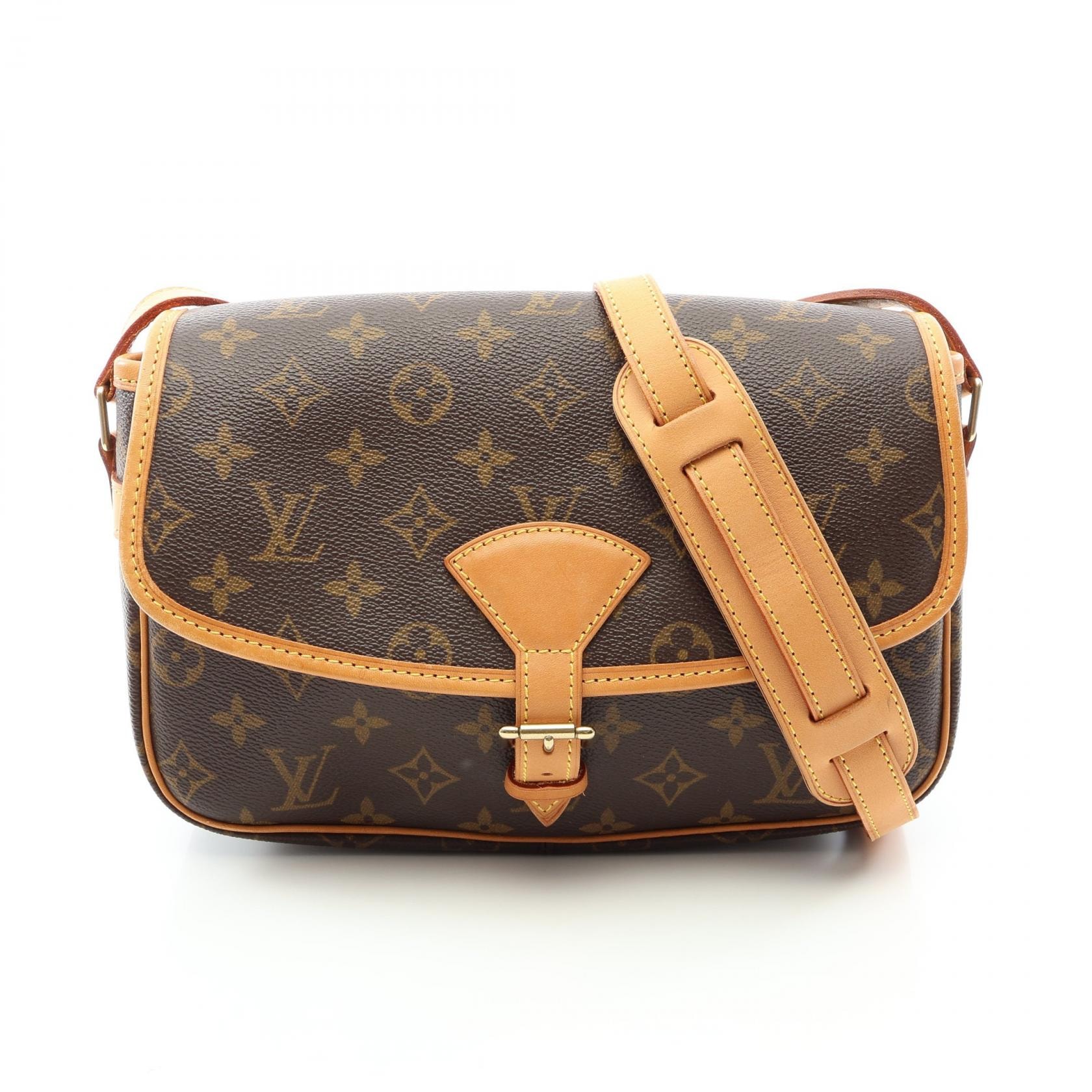 ルイ・ヴィトン LOUIS VUITTON ソローニュ モノグラム ショルダーバッグ バッグ PVCコーティングキャンバス レザー レディース ブラウン系 M42250 【中古】