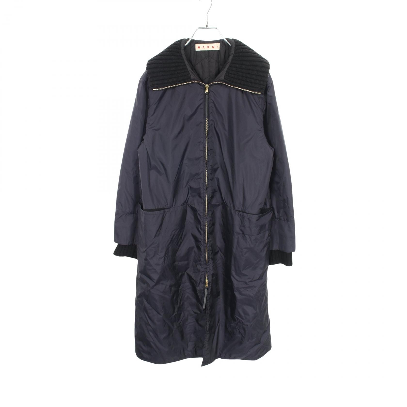 マルニ MARNI 中綿 衣料品 アウター ナイロン レディース ネイビー系 【中古】