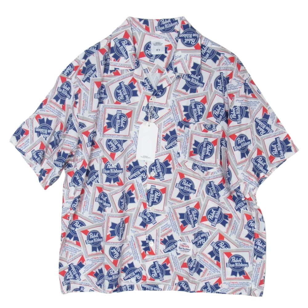BEDWIN & THE HEARTBREAKERS ベドウィンアンドザハートブレイカーズ 25SS 25SB1748 Pabst Ex. S/S OPEN COLLAR SHIRT COLIN 総柄 オープンカラー 半袖 アロハシャツ 2【未使用】【中古】