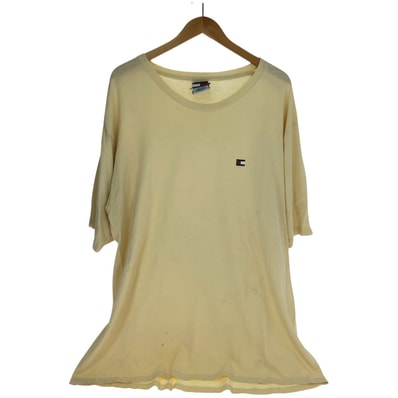 TOMMY HILFIGER トミーヒルフィガー Tシャツ SIZE XXL 古着 アメリカ製 イエロー