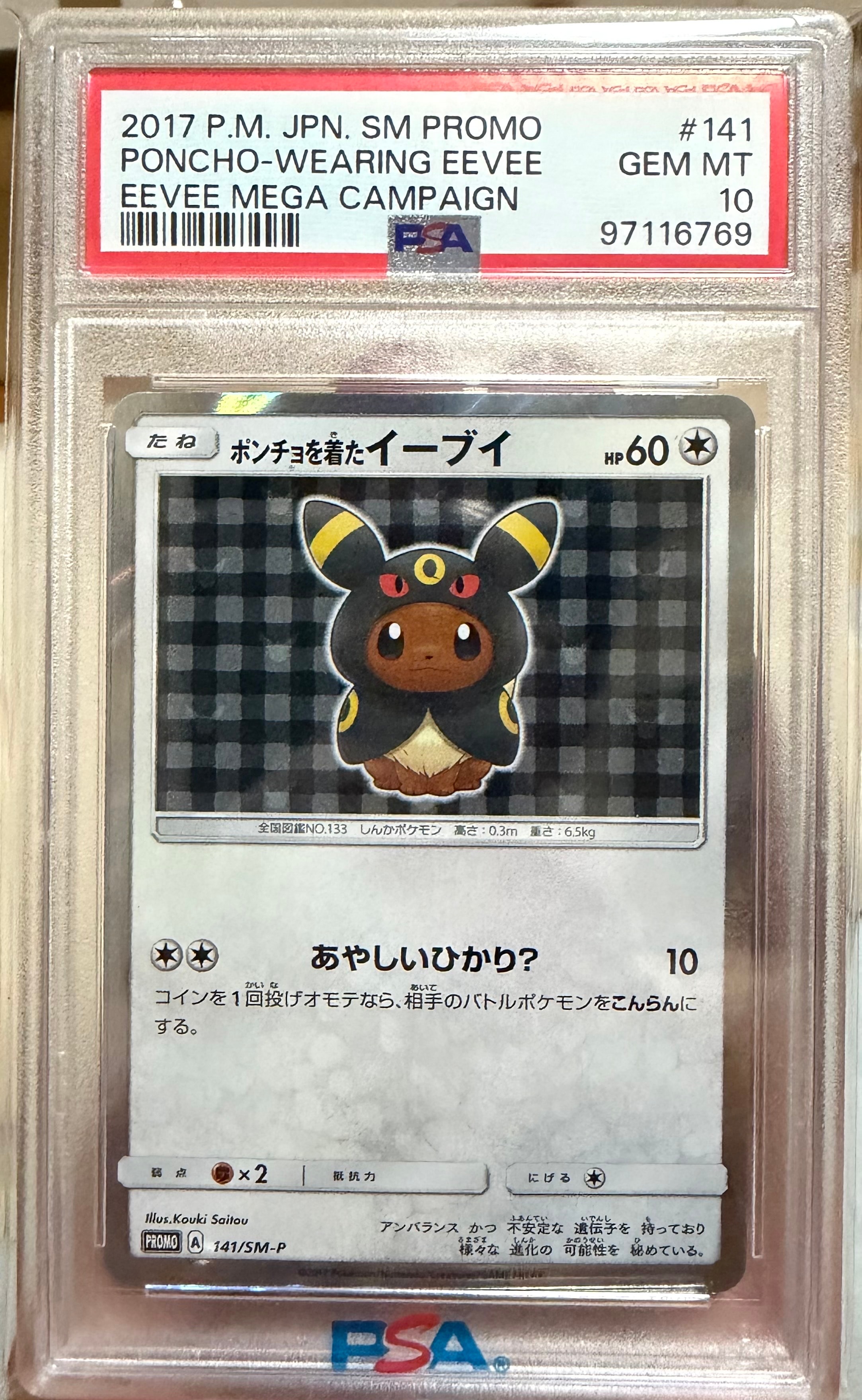 ポンチョを着たイーブイ: プロモ[SM-P 141](プロモーションカード「SM