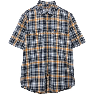 古着 カーハート Carhartt RELAXED FIT チェック柄 半袖 ワークシャツ メンズM相当/eaa655237